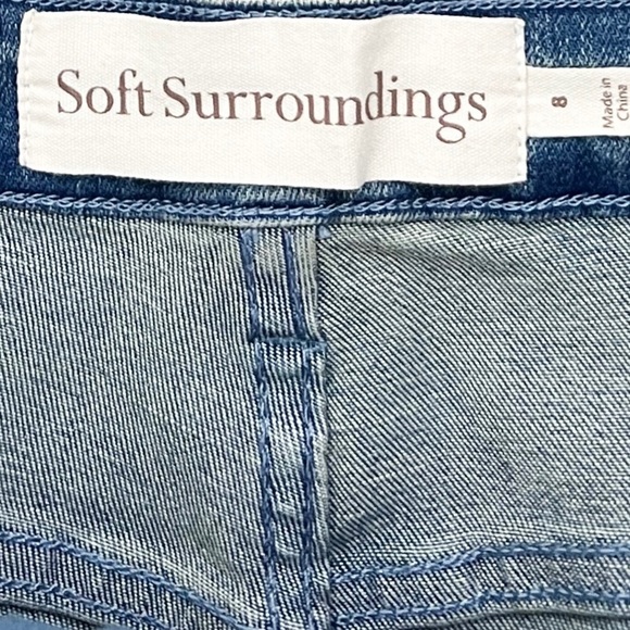 Soft Surroundings Ultimate Denim High Rise Bootcut Jeans Medium Wash - Picture 3 of 6